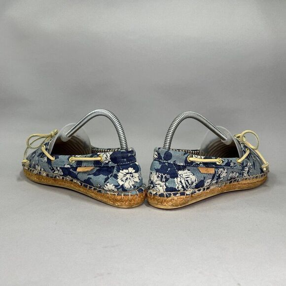 Sperry Women's Size 8 Floral Print Espadrille Slip On Shoes - Picture 6 of 10